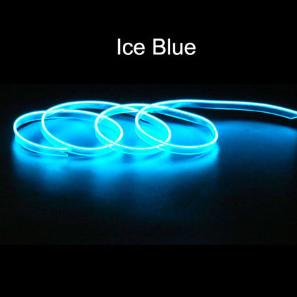 2 x LED Neon Light Glow EL Wire Strip Tube for Home Car Decor