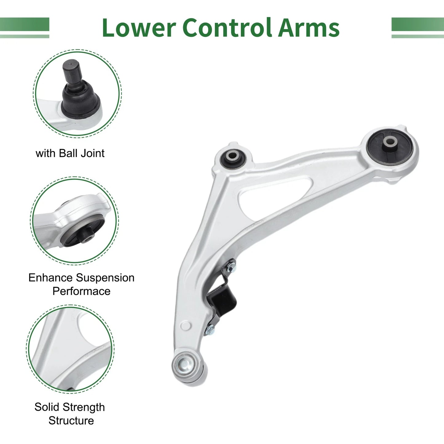 6 x Front Suspension Kit Lower Control Arm for Nissan Pathfinder (2013 - 2019)