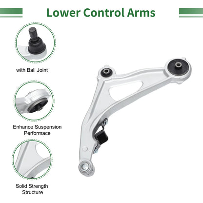 6 x Front Suspension Kit Lower Control Arm for Nissan Pathfinder (2013 - 2019)