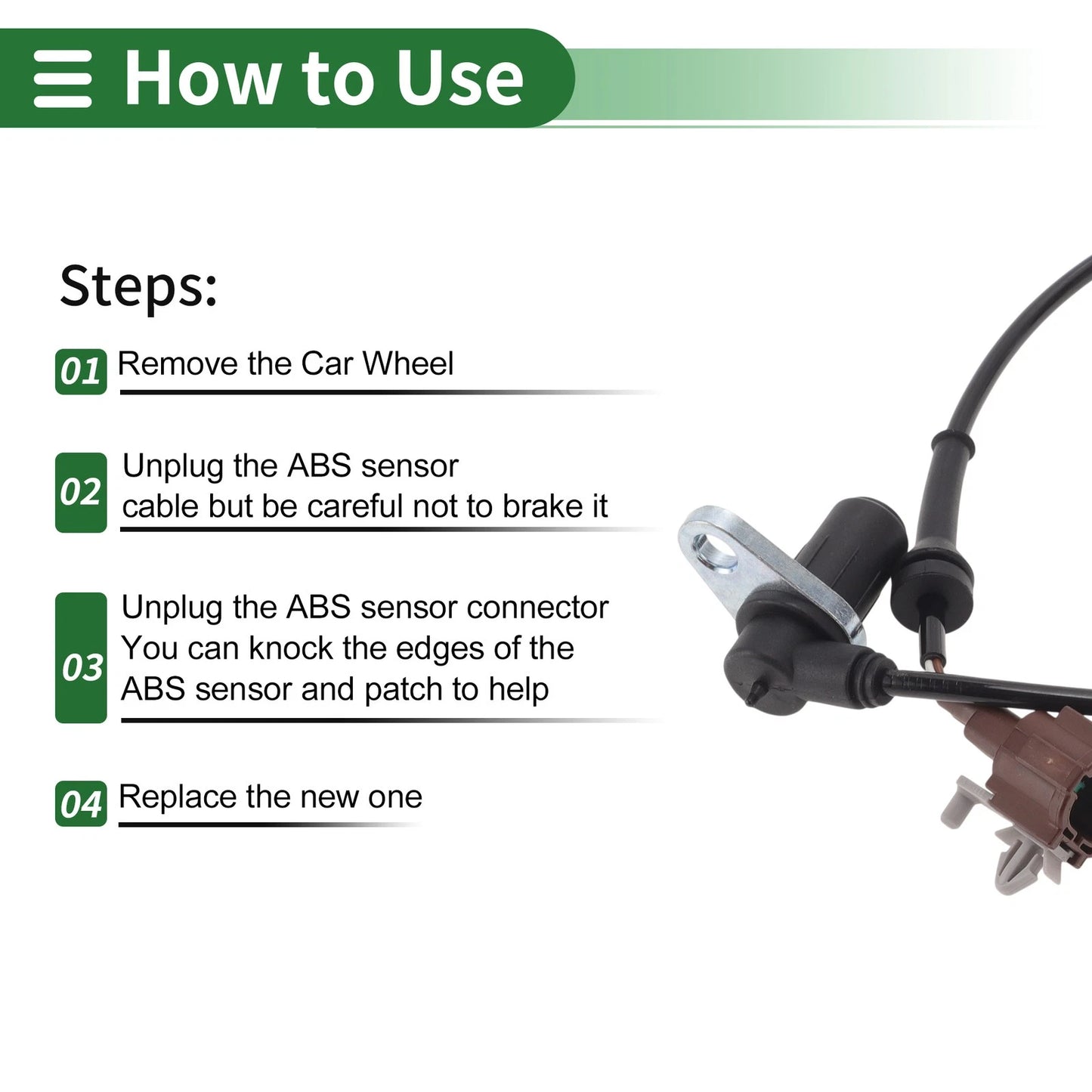ABS Wheel Speed Sensor for Nissan X-Trail T30 (2001-2007) Rear Left
