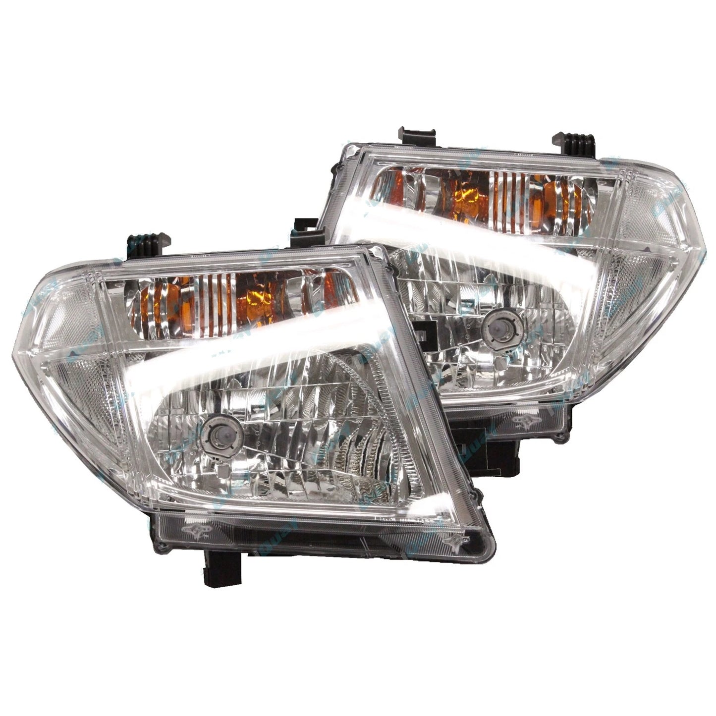 LH+RH Genuine Headlights Pair for Nissan Navara D40T Thai VIN#='M' 2008-2014 L+R
