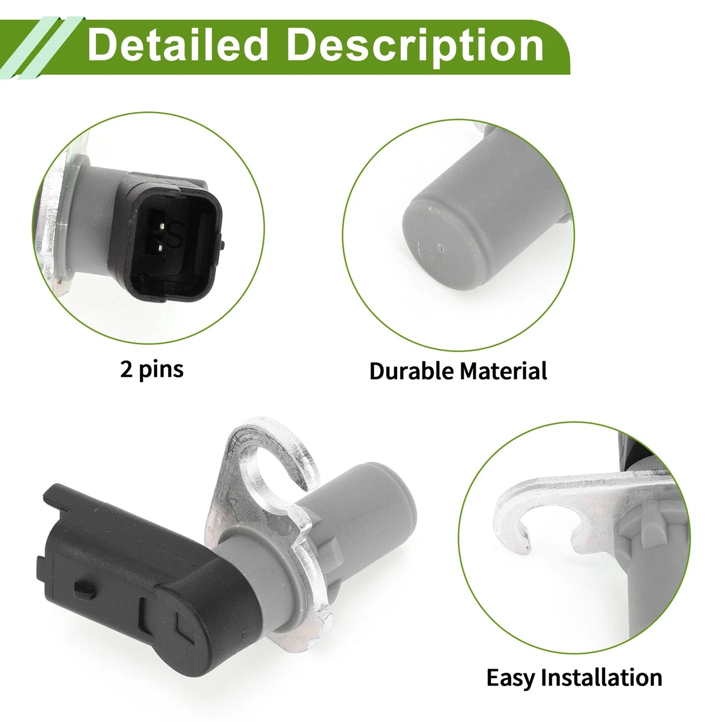 Crankshaft Position Sensor for PEUGEOT 308 CC 2.0 (2009-2014) 1 Pc
