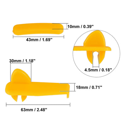 6 Sets 2.48x0.71x1.18 Motorcycle Tire Changer Demount Head Plastic Insert