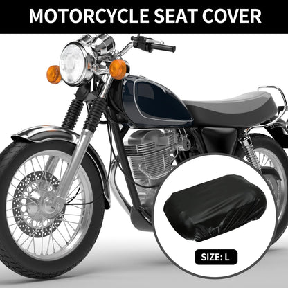 L Size Universal Motorcycle Seat Cover for Motorbike Cushion Waterproof Black