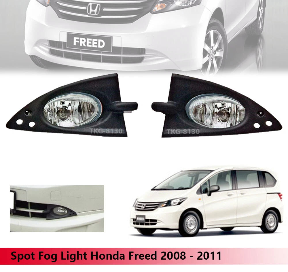 2 x Spot Fog Light Lamps for Honda Freed (2008-2011)
