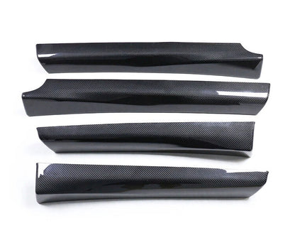Real Dry Carbon Fiber Interior Door Panel Cover Trim for Tesla Model 3 2017-2020