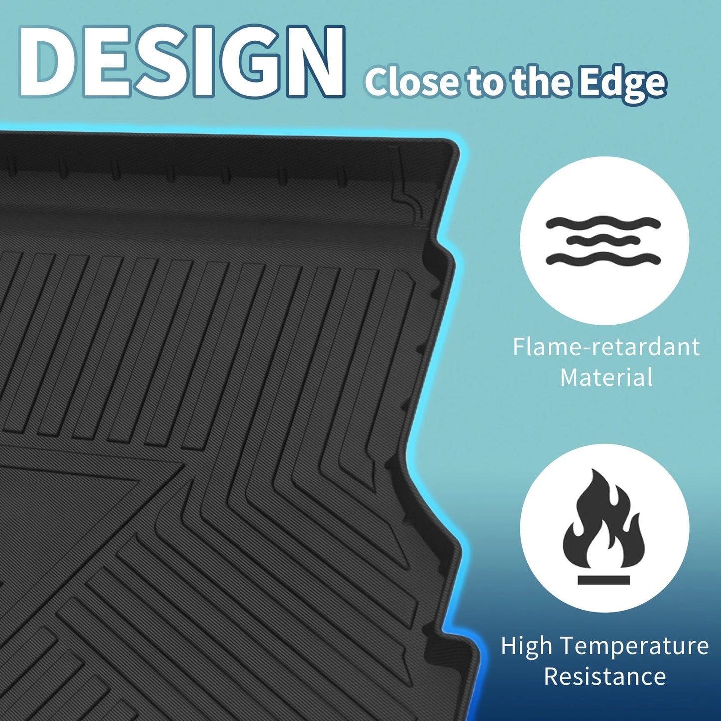 Flat Face Cargo Liner Rear Trunk Mat for Honda CR-V (2012-2016) 1 x TPE