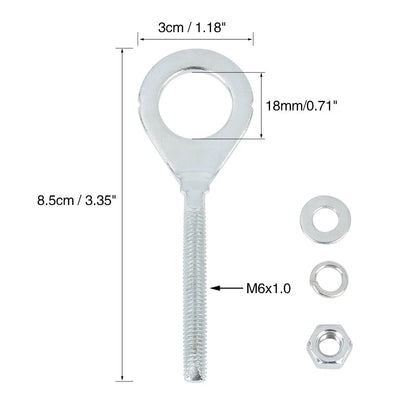 3 x 18mm Chain Axle Adjuster Tensioners for Honda CG125 (2000-2023)