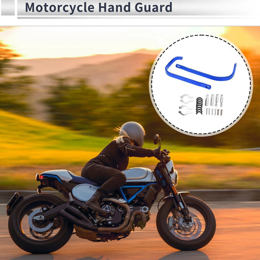 Hand Guard 1 Set Universal Knuckle Guard Protector Blue Alloy for Motorcycle