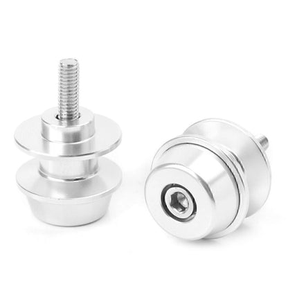 6mm Swingarm Spools for Suzuki GSXR600 GSXR750 (1992-2019) Silver