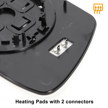 Right Side Heated White Mirror Glass for JEEP GRAND CHEROKEE (2005-2009)