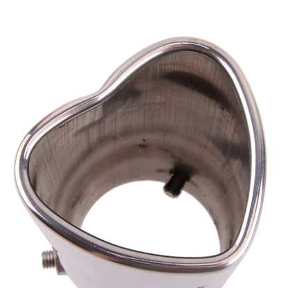 Silver Tail Inlet Exhaust Muffler End Tip Pipe Cover for Universal Car