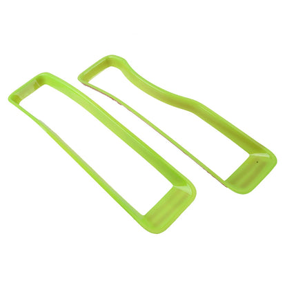 7x Green Front Grille Insert Covers for Jeep Wrangler JL (2018-2021)
