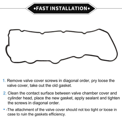 Valve Cover Gasket for Toyota Landcruiser KDJ90 3.0TD (1998-2007)