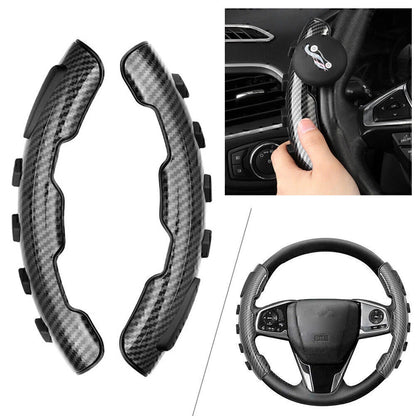 Black ABS Non-Slip Steering Wheel Covers for Honda Civic Accord CR-V