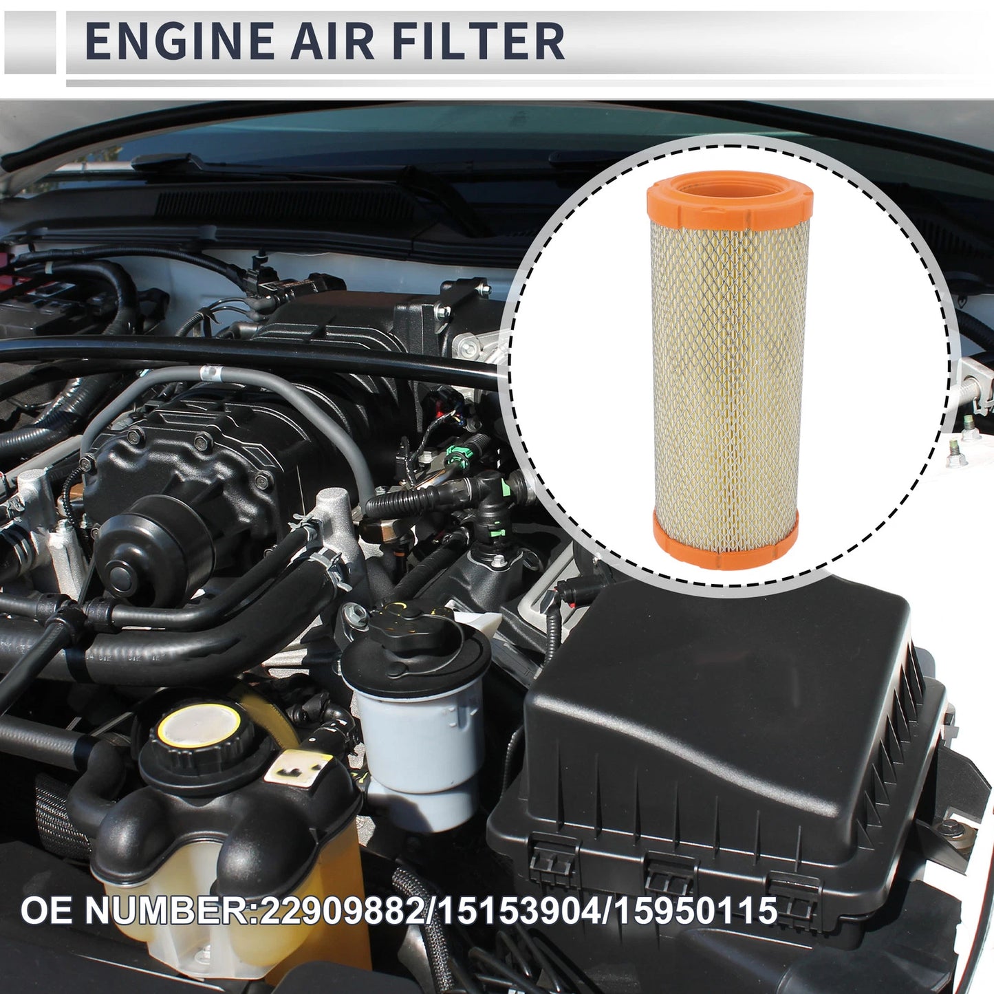 Engine Air Filter for Chevrolet Express 1500 (2001-2014) 1 Pc