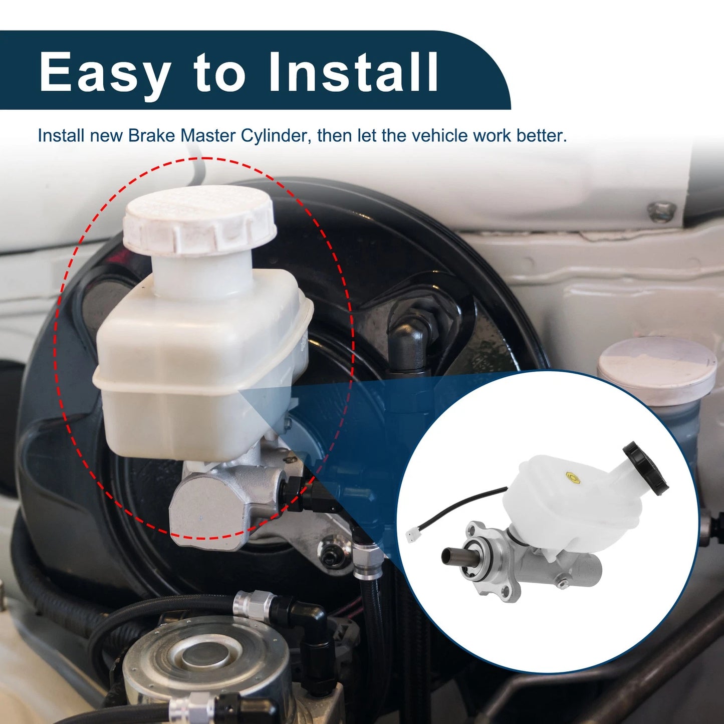 Brake Master Cylinder with Reservoir for Kia Sorento (2002-2020)