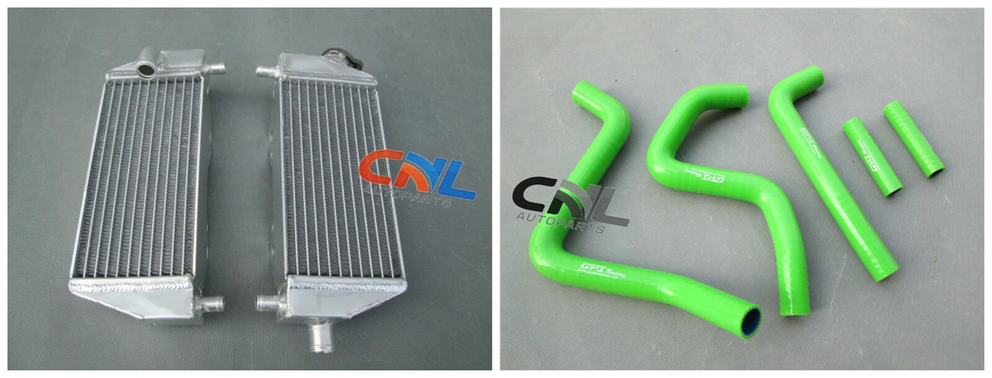 Radiator & Green Hose for Kawasaki KX125 (1994-2000)