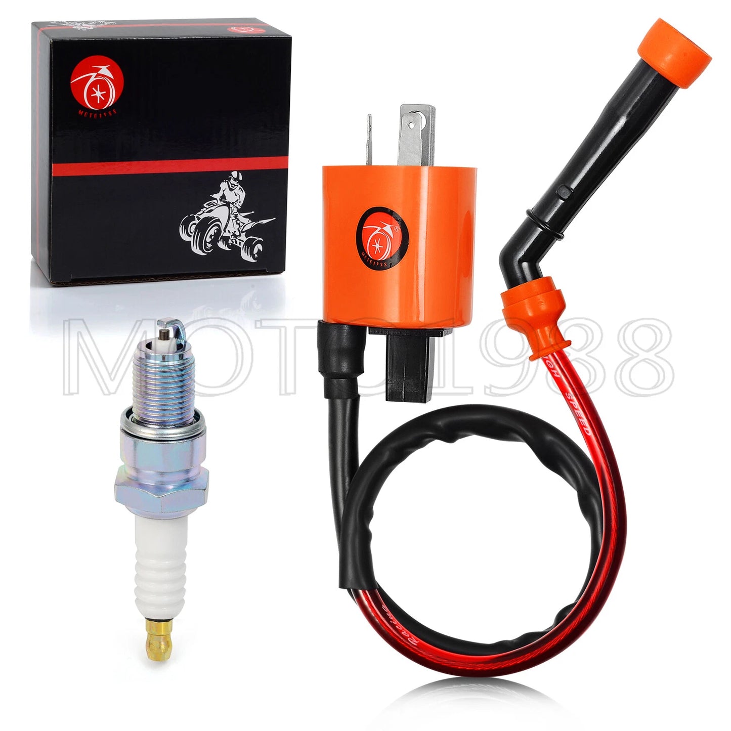 Ignition Coil Spark Plug for Yamaha Virago 535 XV535 (1987-2000)