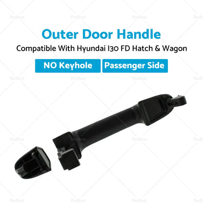Outer Door Handle for Hyundai i30 FD (No Keyhole) 2007-2012