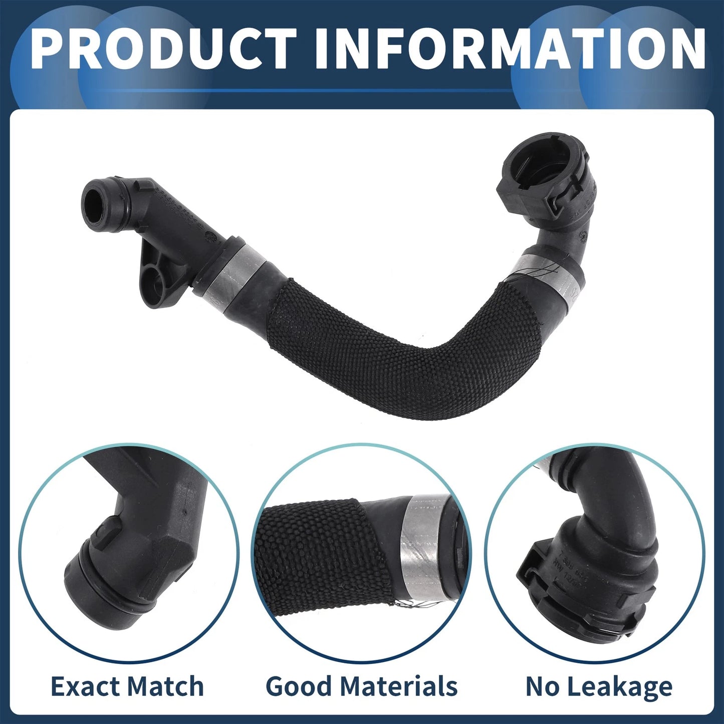 Radiator Hose for BMW 335i, Z4 (2007-2016) - Durable Plastic Replacement