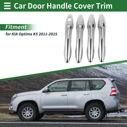 Silver Tone Door Handle Cover Trim for KIA Optima K5 (2011-2020)