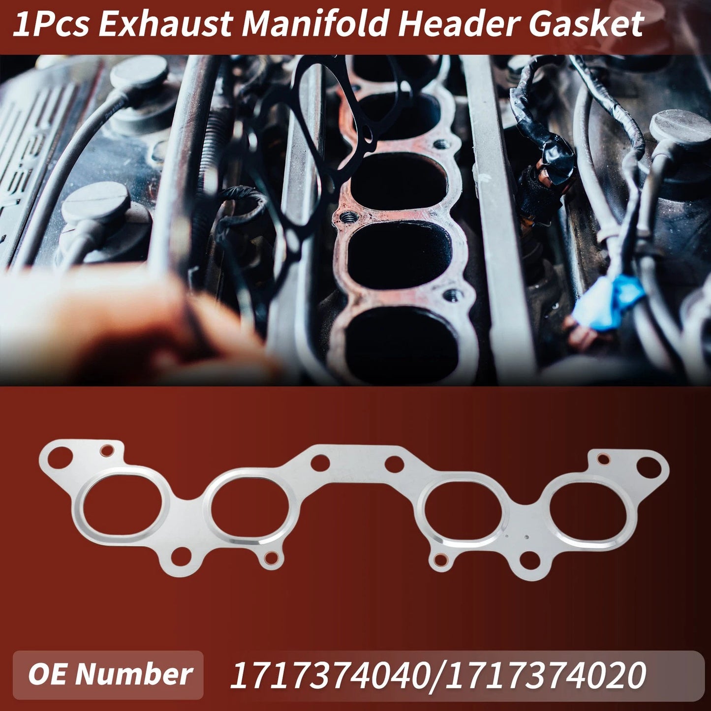 1 Pc / Exhaust Manifold Header Gasket for Toyota Avensis (1997–2000)