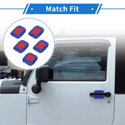 5 Pcs Door Bowl Cover Trim for Jeep Wrangler JL (2018-2022) - ABS Deep Blue