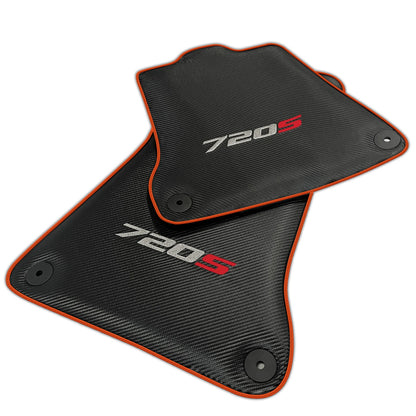 Carbon Fiber Floor Mats for McLaren 720S | Various Trim Colors