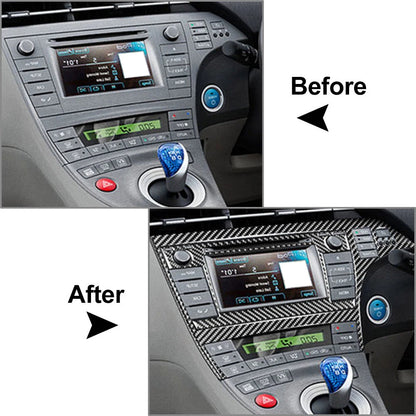 3 Pcs RHD Radio CD Navigation Display Panel Cover Trim for Toyota Prius (2012-2015)