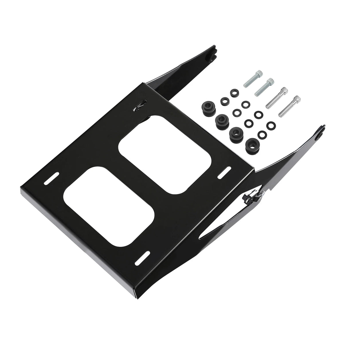 Vivid Black Two Up Mounting Rack for Harley Sport Glide FLSB (2018-2021)