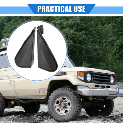 2 x Left Right Mirror Corner Triangle Fender Cover for Toyota Land Cruiser