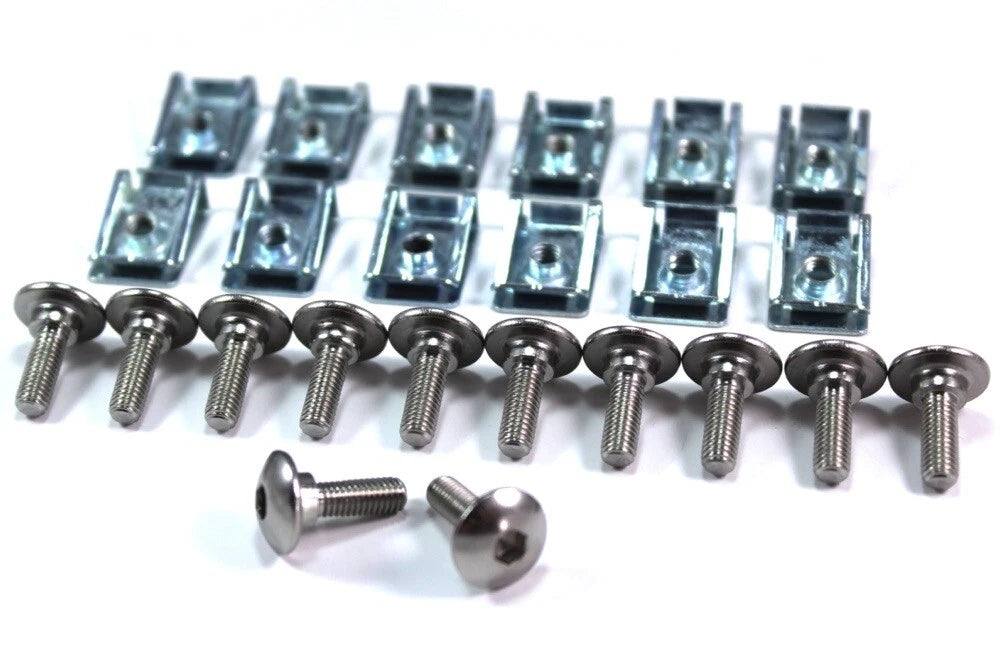 12x Fairing Clips & Bolts Stainless m5 +3mm Shoulder for Aprilia RS 125 250