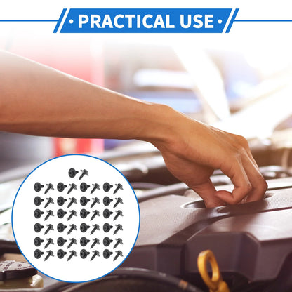 50 Pcs Fender Liner Splash Shield Bumper Cover Screws for Toyota Avalon