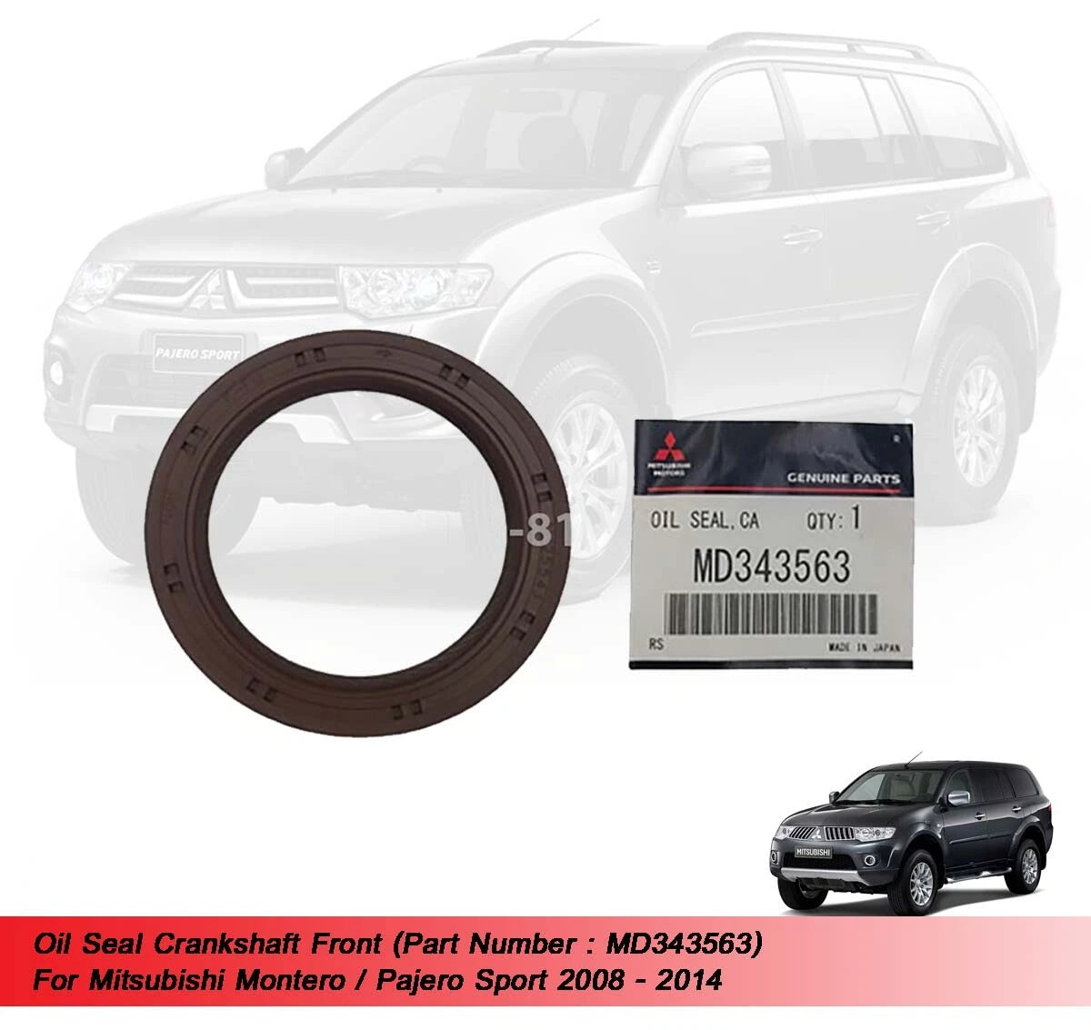 Front Oil Seal for Mitsubishi Pajero Sport (2008-2014)