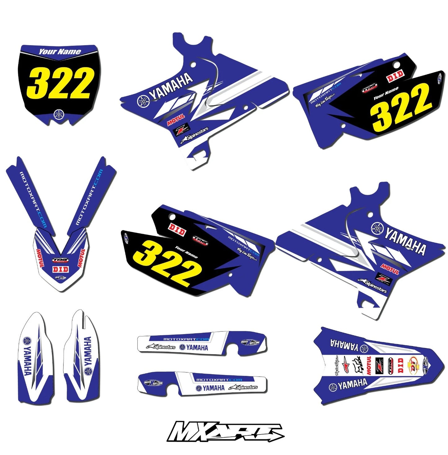 YZ 125 250 Sticker Kit for Yamaha (2006-2007)