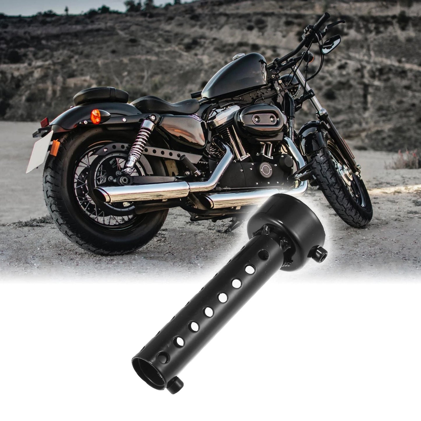 Exhaust Silencer / 45mm / Exhaust Insert Muffler Pipe Black