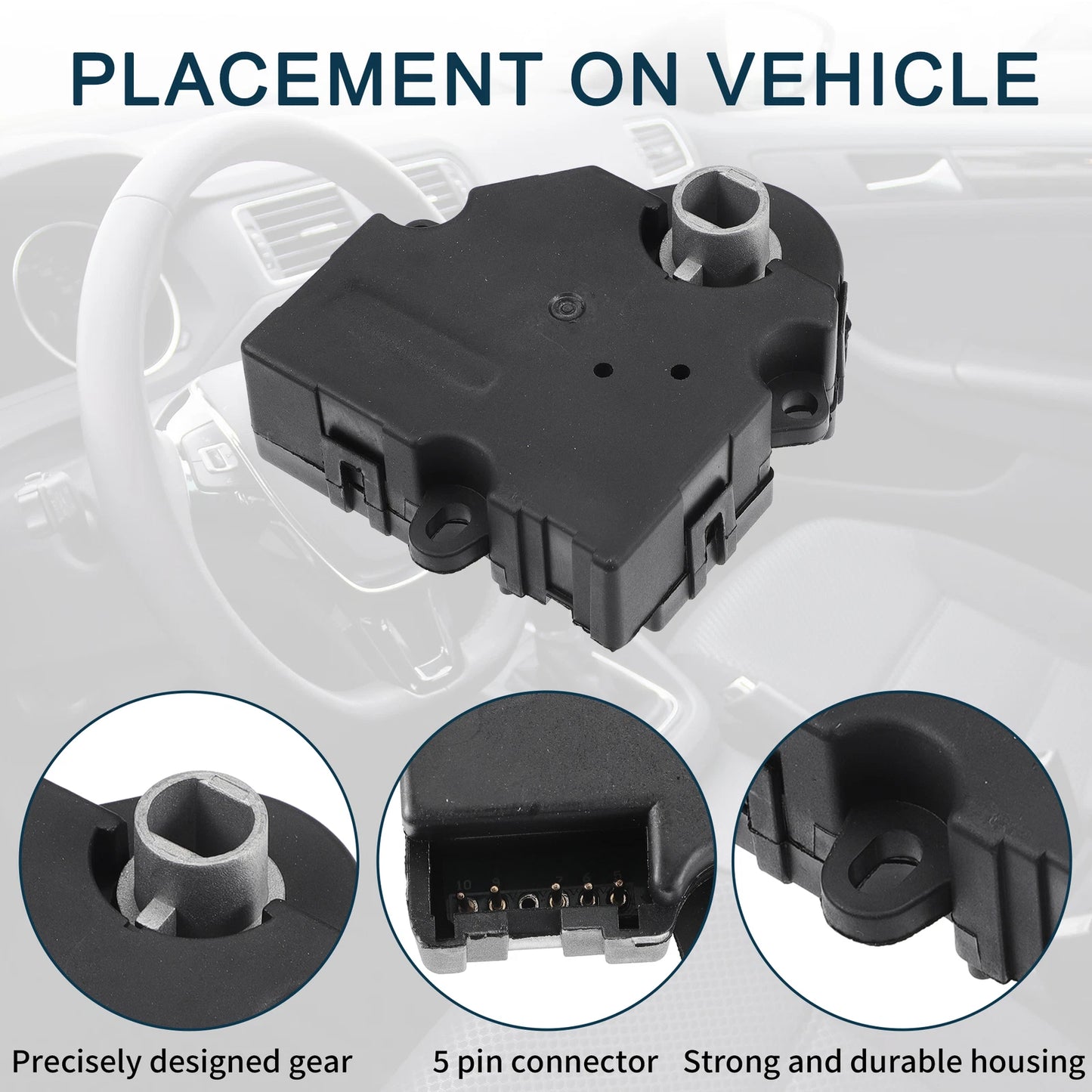 2 x HVAC Heater Blend Door Actuators for Chevrolet Silverado 1500 (2007)