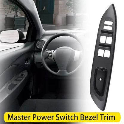 Master Power Window Switch Bezel Trim Black for Toyota Yaris 2007-2010