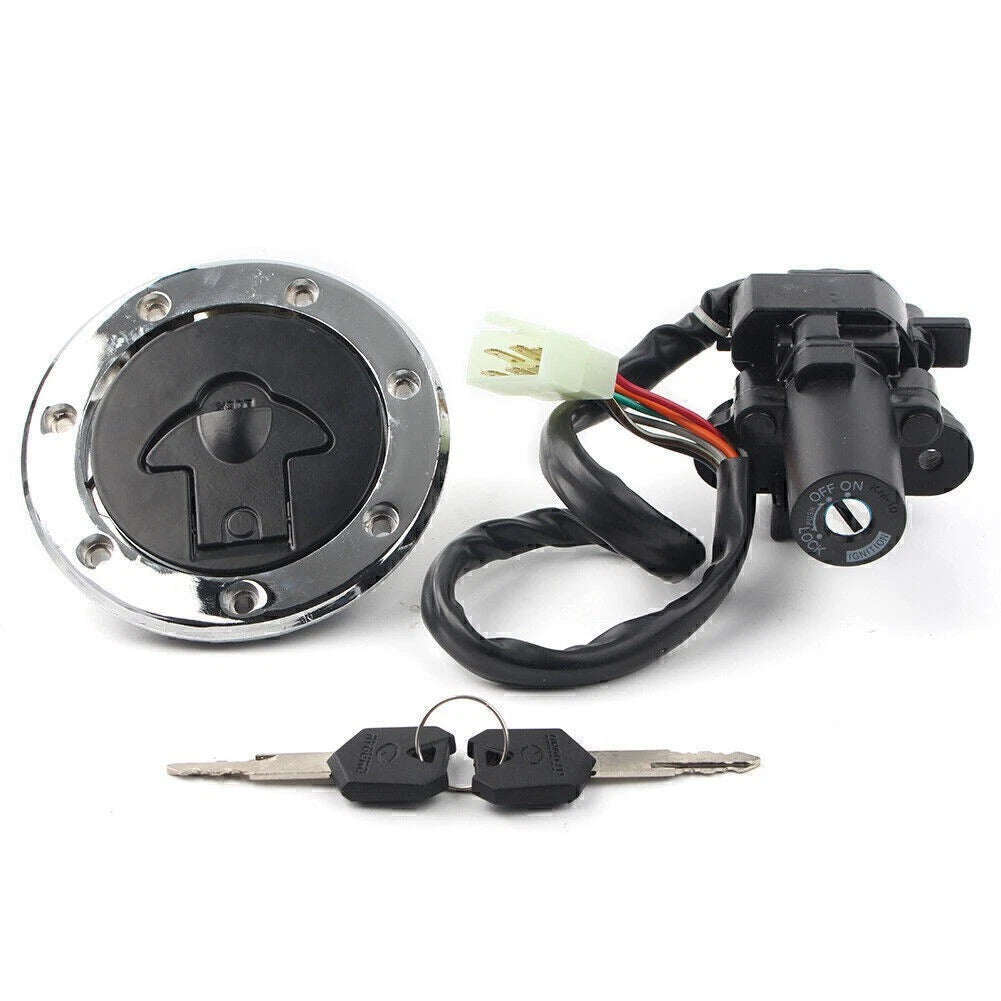 Ignition Switch Lock Fuel Gas Cap Key Set for Kawasaki ZX7R ZX9R ZXR750 (1996-2003)