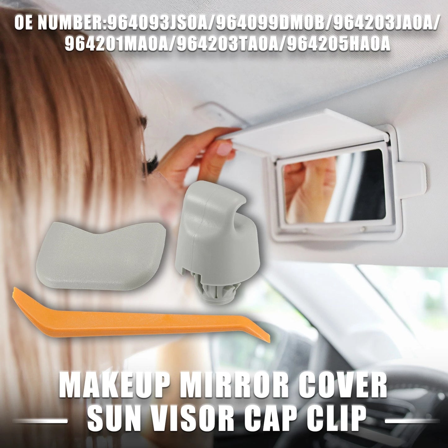 Makeup Mirror Cover Clip for Nissan (2015-2023)