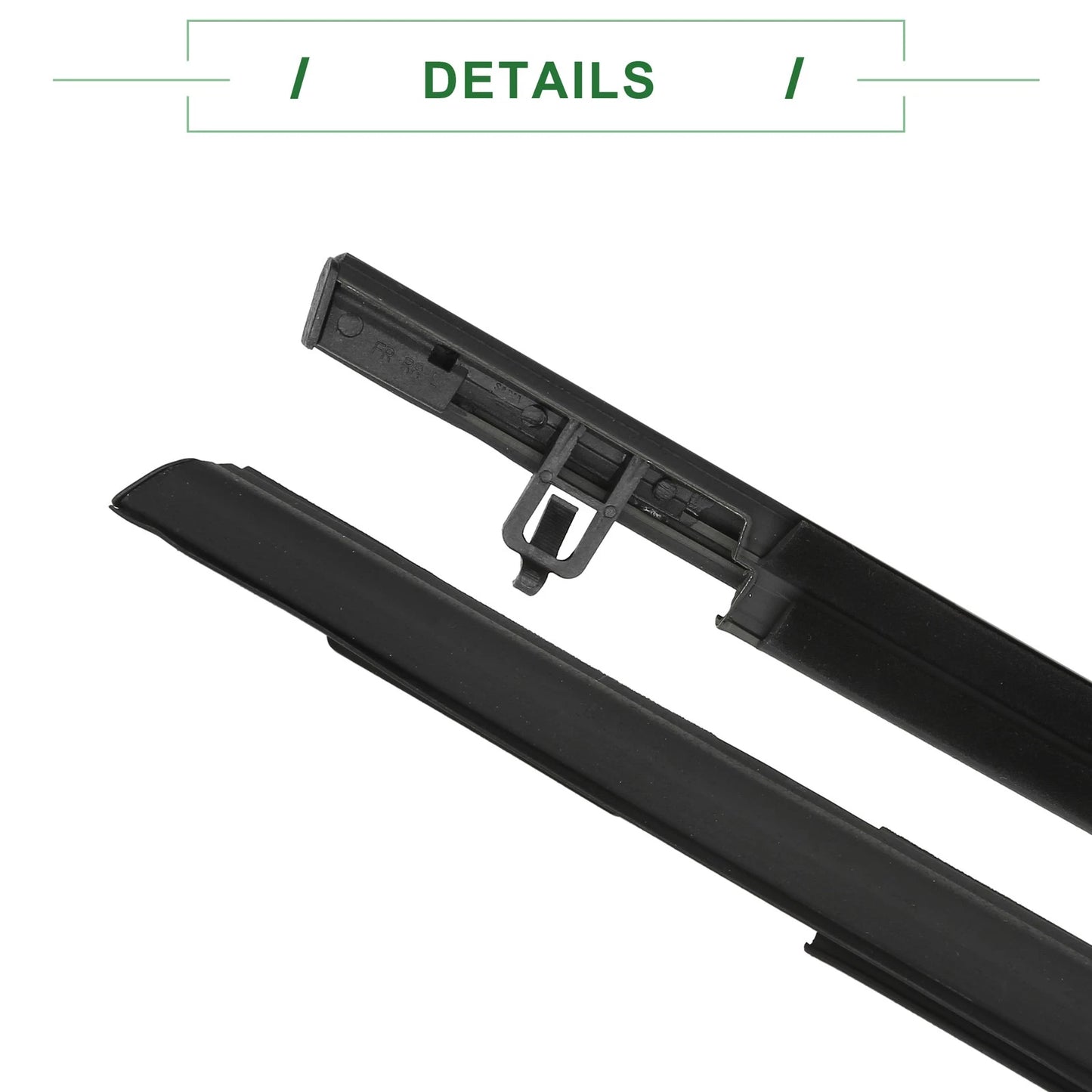 Front Left Right Weatherstrip Window Seals for Honda Civic (2006-2011)