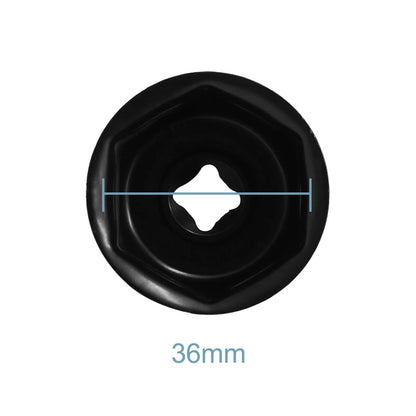 36mm 6 Flutes Oil Filter Cap Wrench Socket Tool for Audi A6L A8L, BMW X5