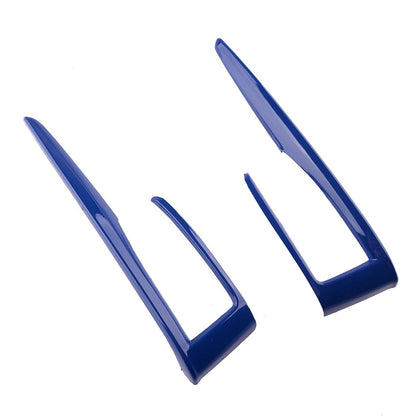 2 x Blue Inner Gear Shift Box Strip Covers for Honda Civic (2016-2018)