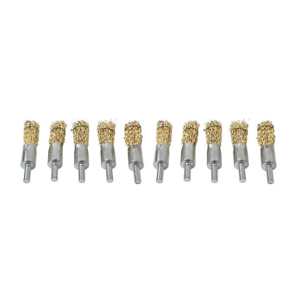 16mm Wire Wheel Brush Cup - 5 x Copper Plated Crimped Steel for Various Models