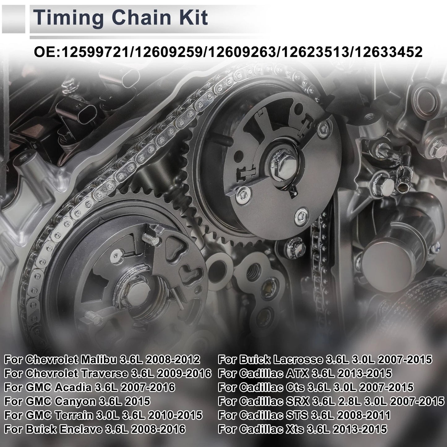 Timing Chain Kit for Chevrolet Camaro, GMC Traverse
