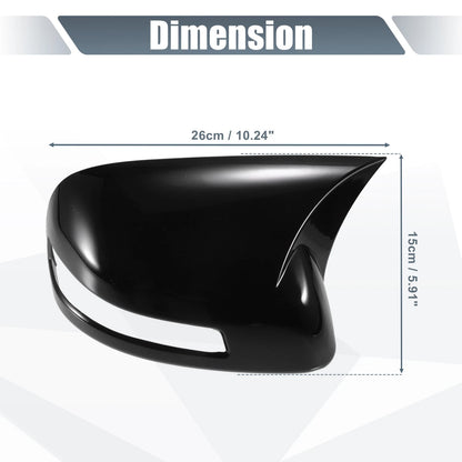 Rearview Mirror Cover Overlay Gloss Black for Honda Civic (2012-2015)