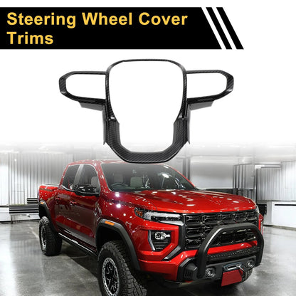 Steering Wheel Cover Trims Carbon Fiber for Chevy Colorado (2023-2024)