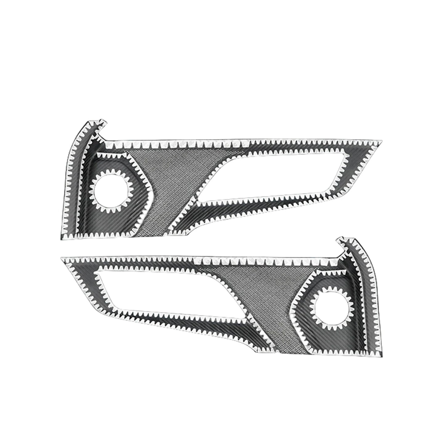 Dry Carbon Fiber Door Bowl Speaker Covers for Ford Mustang (2024-2025)