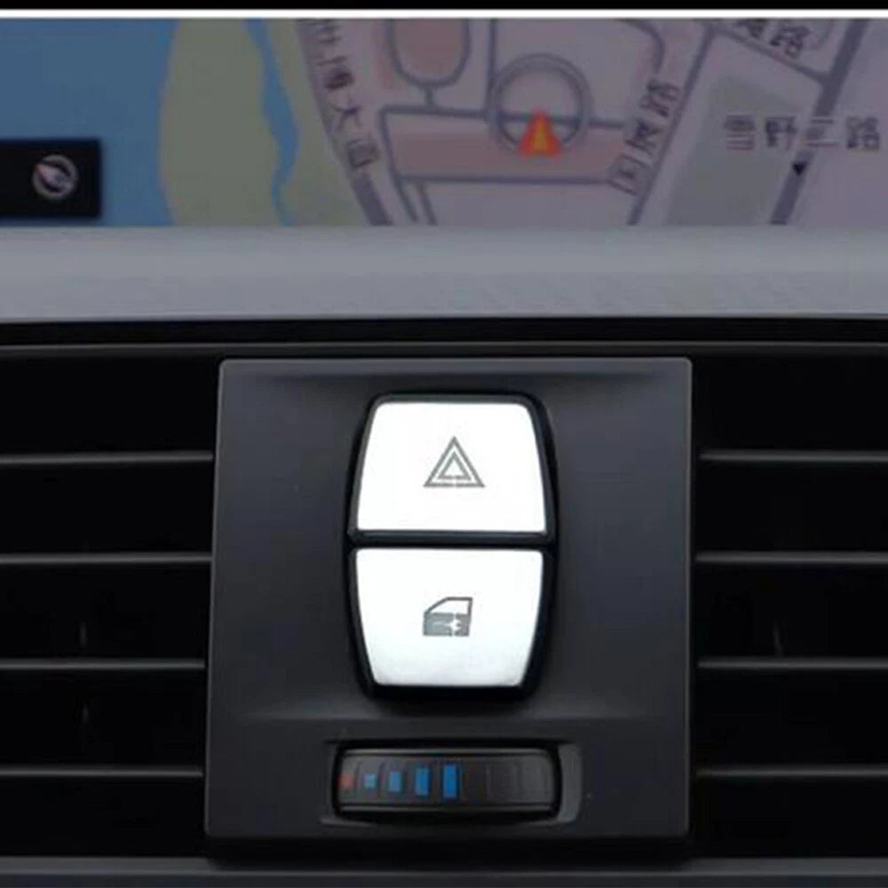 Car Warning Light Button Cover Trims for BMW 7 Series (2007-2014)